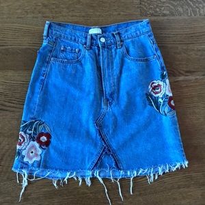Zara jean mini skirt💙🌸🌸
